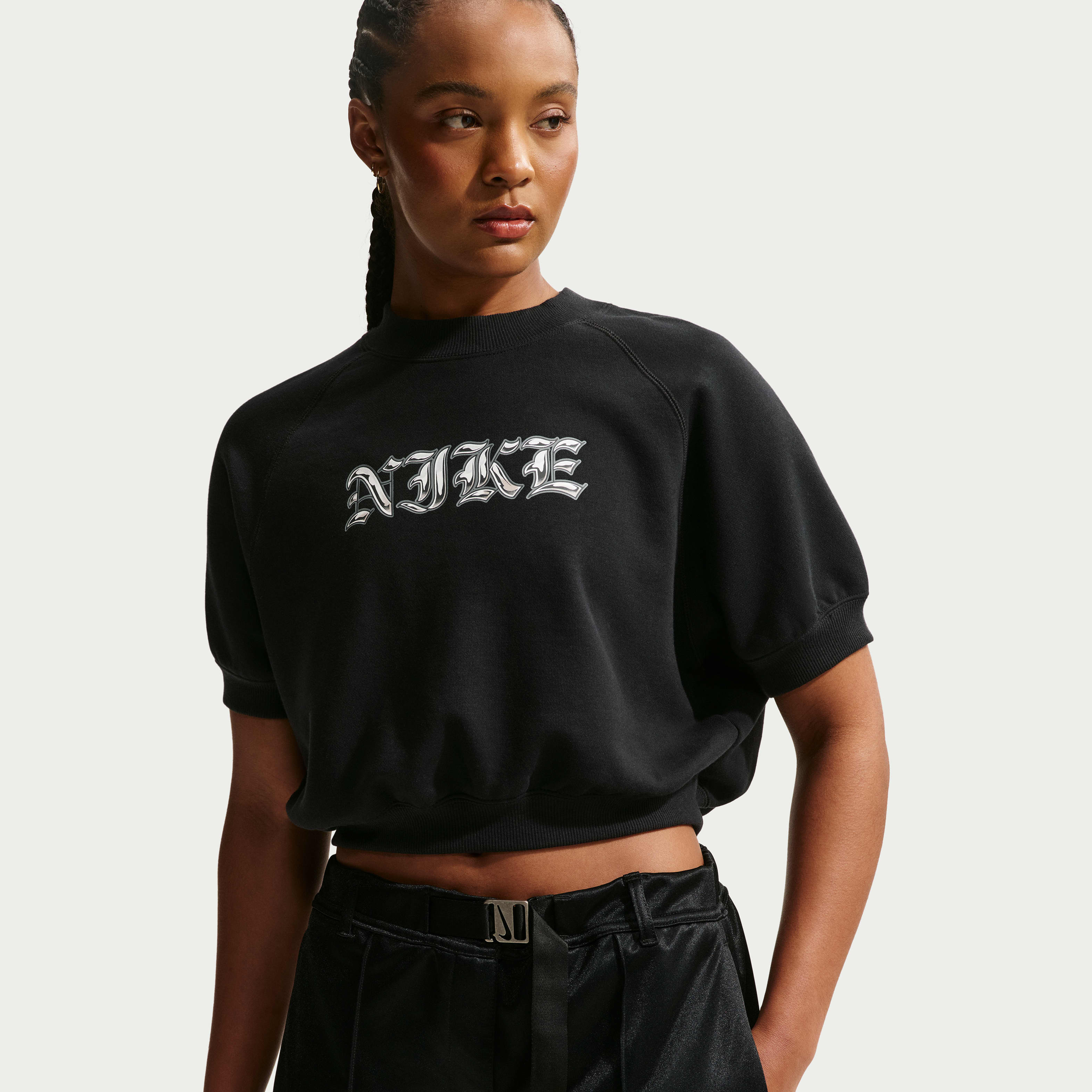 Yogalicious Girls 7-16 French Terry Crew Neck Sweatshirt and